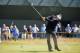 Jul 15, 2014; Wirral, GBR; Phil Mickelson plays his second shot on the 17th hole during a practice round at the 143rd Open Championship at The Royal Liverpool Golf Club. Mandatory Credit: Steve Flynn-USA TODAY Sports