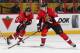 OTTAWA, ON - APRIL 10: Ales Hemsky #83 and Jason Spezza #19 of the Ottawa Senators pass the puck against the New Jersey Devils at Canadian Tire Centre on April 10, 2014 in Ottawa, Ontario, Canada. (Photo by Andre Ringuette/NHLI via Getty Images)