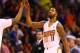 Feb 11, 2014; Phoenix, AZ, USA; Phoenix Suns forward Markieff Morris (11) against the Miami Heat at the US Airways Center. The Heat defeated the Suns 103-97. Mandatory Credit: Mark J. Rebilas-USA TODAY Sports