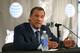 MINNEAPOLIS, MN - JUNE 6: Phil 'Flip' Saunders, President of Basketball Operations of the Minnesota Timberwolves is named Head Coach of the team by owner Glen Taylor during a press conference on June 6, 2014 at Target Center in Minneapolis, Minnesota. N