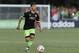 Jul 9, 2014; Tukwila, WA, USA; Seattle Sounders FC defender DeAndre Yedlin (17) dribbles the ball during the second half against the Portland Timbers at Starfire Soccer Stadium. Seattle defeated Portland 3-1. Mandatory Credit: Steven Bisig-USA TODAY Sport