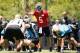 JACKSONVILLE, FL - MAY 16: Blake Bortles #5 of the Jacksonville Jaguars works out during rookie minicamp at Everbank Field on May 16, 2014 in Jacksonville, Florida. (Photo by Rob Foldy/Getty Images)