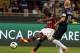 MILAN, ITALY - MAY 04: Mario Balotelli of AC Milan in action during the Serie A match between AC Milan and FC Internazionale Milano at Stadio Giuseppe Meazza on May 4, 2014 in Milan, Italy. (Photo by Claudio Villa/Getty Images)