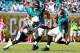 JACKSONVILLE, FL - OCTOBER 20: Chad Henne #7 of the Jacksonville Jaguars is sacked by Larry English #51 of the San Diego Chargers during the game at EverBank Field on October 20, 2013 in Jacksonville, Florida. (Photo by Sam Greenwood/Getty Images)