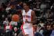 AUBURN HILLS, MI - MARCH 5: Brandon Jennings #7 of the Detroit Pistons dribbles the ball against the Chicago Bulls during the game on March 5, 2014 at The Palace of Auburn Hills in Auburn Hills, Michigan. NOTE TO USER: User expressly acknowledges and agre