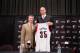 PORTLAND, OR - JULY 10: Newly signed Portland Trail Blazer Chris Kaman is introduced to the media by General Manager Neil Olshey July 10, 2014 at the Trail Blazer Practice Facility in Portland, Oregon. NOTE TO USER: User expressly acknowledges and agrees