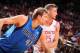 HOUSTON, TX - NOVEMBER 1: Dirk Nowitzki #41 of the Dallas Mavericks and Chandler Parsons #25 of the Houston Rockets battle for the rebound on November 1, 2013 at the Toyota Center in Houston, Texas. NOTE TO USER: User expressly acknowledges and agrees th