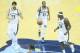 May 13, 2013; Memphis, TN, USA; Memphis Grizzlies center Marc Gasol (33) guard Mike Conley (11) and forward Zach Randolph (50) in game four of the 2013 NBA Playoffs against the Oklahoma City Thunder. Memphis defeated Oklahoma 103-97 in overtime and lead t