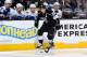 LOS ANGELES, CA - JANUARY 13: Dustin Brown #23 of the Los Angeles Kings skates with the puck against the Vancouver Canucks at Staples Center on January 13, 2014 in Los Angeles, California. (Photo by Noah Graham/NHLI via Getty Images)