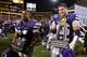 TEMPE, AZ - DECEMBER 28: wide receiver Tyler Lockett #16 and offensive linesman BJ Finney #66 of the Kansas State Wildcats celebrates with the Buffalo Wild Wings Bowl trophy after defeating the Michigan Wolverines at Sun Devil Stadium on December 28, 201