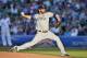 CHICAGO, IL - JULY 23: Starting pitcher Ian Kennedy #22 of the San Diego Padres delivers a pitch during the first inning against the Chicago Cubs at Wrigley Field on July 23, 2014 in Chicago, Illinois. (Photo by Brian Kersey/Getty Images)