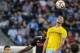 Jul 25, 2014; Chester, PA, USA; Crystal Palace forward Marouane Chamakh (29) heads the ball away from Philadelphia Union defender/midfielder Amobi Okugo (14) during the second half of the match at PPL Park. Crystal Palace FC won the match 1-0. Mandatory C