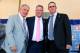 COOPERSTOWN, NY - JULY 27: (L-R) Inductees Bobby Cox, Tom Glavine and Greg Maddux pose for a photograph at Clark Sports Center during the Baseball Hall of Fame induction ceremony on July 27, 2014 in Cooperstown, New York. Glavine won 305 games and two N