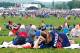COOPERSTOWN, NY - JULY 27: Baseball fans await the start of the Baseball Hall of Fame induction ceremony at Clark Sports Center during on July 27, 2014 in Cooperstown, New York. (Photo by Jim McIsaac/Getty Images)