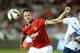PASADENA, CA - JULY 23: Jonny Evans #6 of Manchester United fights for the ball with Robbie Keane #7 of the Los Angeles Galaxy at the Rose Bowl on July 23, 2014 in Pasadena, California. (Photo by Stephen Dunn/Getty Images)