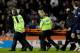 STOKE ON TRENT, ENGLAND - FEBRUARY 27: Aaron Ramsey of Arsenal is stretchered off following a challenge by Ryan Shawcross of Stoke City during the Barclays Premier League match between Stoke City and Arsenal at The Britannia Stadium on February 27, 2010