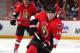 OTTAWA, ON - APRIL 12: Colin Greening #14 of the Ottawa Senators skates up ice with the puck against the Toronto Maple Leafs at Canadian Tire Centre on April 12, 2014 in Ottawa, Ontario, Canada. (Photo by Andre Ringuette/NHLI via Getty Images)