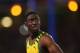GLASGOW, SCOTLAND - JULY 28: Gold medalist Kemar Bailey-Cole of Jamaica looks on after the Mens 100 metres final at Hampden Park during day five of the Glasgow 2014 Commonwealth Games on July 28, 2014 in Glasgow, United Kingdom. (Photo by Julian Finne
