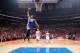 LOS ANGELES, CA - MAY 3: Andre Iguodala #9 of the Golden State Warriors dunks against the Los Angeles Clippers in Game Seven of the Western Conference Quarterfinals during the 2014 NBA Playoffs at Staples Center on May 3, 2014 in Los Angeles, California.