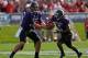 EVANSTON, IL - SEPTEMBER 29: Trevor Siemian #13 of the Northwestern Wildcats hands off to Venric Mark #5 against the Indiana Hoosiers at Ryan Field on September 29, 2012 in Evanston, Illinois. Northwestern defeated Indiana 44-29. (Photo by Jonathan Danie