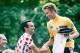 Greg LeMond is congratulated by Bernard Hinault after winning an acrimonious 1986 Tour de France in which he had to fight off the Frenchman. LeMond is still the only American officially recognised to have won the Tour.