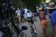 Alone but for the Garmin support car and spectators, Talansky is urged on during his attempts to complete Stage 11.