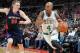 AUBURN HILLS, MI - NOVEMBER 3: Keith Bogans #4 of the Boston Celtics drives to the basket against Kyle Singler #25 of the Detroit Pistons on November 3, 2013 at The Palace of Auburn Hills in Auburn Hills, Michigan. NOTE TO USER: User expressly acknowledge