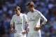 MADRID, SPAIN - MAY 17: Gareth Bale and Angel Di Maria of Real Madrid line up a free kick during the La Liga match between Real Madrid CF and RCD Espanyol at Santiago Bernabeu stadium on May 17, 2014 in Madrid, Spain. (Photo by Denis Doyle/Getty Images)