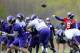 EDEN PRAIRIE, MN - MAY 16: Teddy Bridgewater #5 of the Minnesota Vikings throws the ball during rookie minicamp on May 16, 2014 at Winter Park in Eden Prairie, Minnesota. (Photo by Hannah Foslien/Getty Images)