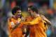 MALAGA, SPAIN - MARCH 15: Cristiano Ronaldo (R) of Real Madrid celebrates with Pepe (L) and Raphael Varane after scoring Real's opening goal during the La Liga match between Malaga and Real Madrid at La Rosaleda Stadium on March 15, 2014 in Malaga, Spain