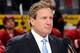GLENDALE, AZ - FEBRUARY 11: Jeremy Roenick gets emotional as he addresses the crowd during his induction ceremony into the Phoenix Coyotes Ring of Honor prior to the game against the Chicago Blackhawks at Jobing.com Arena on February 11, 2012 in Glendale,