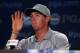 LOUISVILLE, KY - AUGUST 08: Rory McIlroy of Northern Ireland talks to the media after his four-under par 67 during the second round the 96th PGA Championship at Valhalla Golf Club on August 8, 2014 in Louisville, Kentucky. (Photo by Andrew Redington/Get