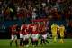 MIAMI GARDENS, FL - AUGUST 04: Juan Mata #8 of Manchester United celebrates his goal with his teammates against Liverpool in the Guinness International Champions Cup 2014 Final at Sun Life Stadium on August 4, 2014 in Miami Gardens, Florida. United defea