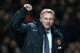 MANCHESTER, ENGLAND - NOVEMBER 10: Manchester United Manager David Moyes celebrates at the end of the Barclays Premier League match between Manchester United and Arsenal at Old Trafford on November 10, 2013 in Manchester, England. (Photo by Alex Livesey