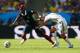 RIO DE JANEIRO, BRAZIL - JULY 04: Toni Kroos of Germany tussles Paul Pogba during the 2014 FIFA World Cup Brazil Quarter Final match between France and Germany at Maracana on July 4, 2014 in Rio de Janeiro, Brazil. (Photo by Martin Rose/Getty Images)
