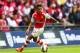 LONDON, ENGLAND - AUGUST 10: Alexis Sanchez of Arsenal in action during the FA Community Shield match between Manchester City and Arsenal at Wembley Stadium on August 10, 2014 in London, England. (Photo by Clive Mason/Getty Images)