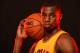 TARRYTOWN, NY - AUGUST 3: Andrew Wiggins #21 of the Cleveland Cavaliers poses for a portrait during the 2014 NBA rookie photo shoot on August 3, 2014 at the Madison Square Garden Training Facility in Tarrytown, New York. NOTE TO USER: User expressly ackn
