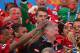 MANCHESTER, ENGLAND - MAY 12: Manchester United Manager Sir Alex Ferguson celebrates with his players and the Premier League trophy following the Barclays Premier League match between Manchester United and Swansea City at Old Trafford on May 12, 2013 in