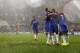 LONDON, ENGLAND - AUGUST 12: Diego Costa of Chelsea celebrates scoring his1st goal with his team mates during the pre-season friendly match between Chelsea and Real Sociedad at Stamford Bridge on August 12, 2014 in London, England. (Photo by Steve Barden