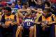 WASHINGTON, DC - MARCH 28: Evan Turner #12 of the Indiana Pacers sits on the bench during the closing moments of the Pacers 91-78 loss to the Washington Wizards at Verizon Center on March 28, 2014 in Washington, DC. NOTE TO USER: User expressly acknowled