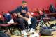 LAS VEGAS, NV - JULY 28: Chandler Parsons #34 of the USA Basketball Men's National Team puts on his sneakers for practice at the Mendenhall Center at the University of Nevada, Las Vegas on July 28, 2014 in Las Vegas, Nevada. NOTE TO USER: User expressly a