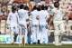 SOUTHAMPTON, ENGLAND - JULY 29: Rohit Sharma (R) of India shows his frustration after being caught by Stuart Broad off the bowling of Moeen Ali of England during day three of the 3rd Investec Test match between England and India at the Ageas Bowl at Ageas