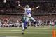 ARLINGTON, TX - DECEMBER 02: Cornerback Morris Claiborne #24 of the Dallas Cowboys celebrates while crossing the goal line to score on a fumble recovery as quarterback Nick Foles #9 of the Philadelphia Eagles looks on at Cowboys Stadium on December 2, 20
