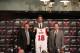 CHICAGO, IL - JULY 18: Chicago Bulls head coach Tom Thibodeau and general manager Gar Forman introduce newly-signed free agent Pau Gasol during a press conference at the United Center on July 18, 2014 in Chicago, Illinois. NOTE TO USER: User expressly a