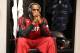 SAN ANTONIO, TX - JUNE 15: LeBron James #6 of the Miami Heat in the locker room before Game Five of the 2014 NBA Finals against the San Antonio Spurs at AT&T Center on June 15, 2014 in San Antonio, Texas. NOTE TO USER: User expressly acknowledges and agre