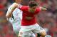 MANCHESTER, ENGLAND - AUGUST 16: Ander Herrera of Manchester United is challenged by Ki Sung-Yeung of Swansea City during the Barclays Premier League match between Manchester United and Swansea City at Old Trafford on August 16, 2014 in Manchester, Engla