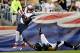 FOXBORO, MA - AUGUST 15: Brandon LaFell #19 of the New England Patriots scores a touchdown as Curtis Marsh #31 of the Philadelphia Eagles defends in the second quarter Gillette Stadium on August 15, 2014 in Foxboro, Massachusetts. (Photo by Jim Rogash/Get