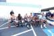 CHICAGO, IL - AUGUST 15: Stephen Curry, James Harden, DeMar DeRozan, Rudy Gay, Kenneth Faried and DeMarcus Cousins of the USA Basketball Men's National Team accepts the ALS Ice Bucket Challenge after practice at the Quest MultiSport Facility on August 15,