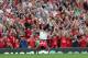 MANCHESTER, UNITED KINGDOM - AUGUST 26: Nani of Manchester United celebrates scoring the opening goal during the Barclays Premier League match between Manchester United and Tottenham Hotspur at Old Trafford on August 26, 2007 in Manchester, England. (Pho