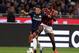 MILAN, ITALY - MAY 04: Hernanes of FC Inter Milan and Mario Balotelli of AC Milan (R) compete for the ball during the Serie A match between AC Milan and FC Internazionale Milano at Stadio Giuseppe Meazza on May 4, 2014 in Milan, Italy. (Photo by Claudio